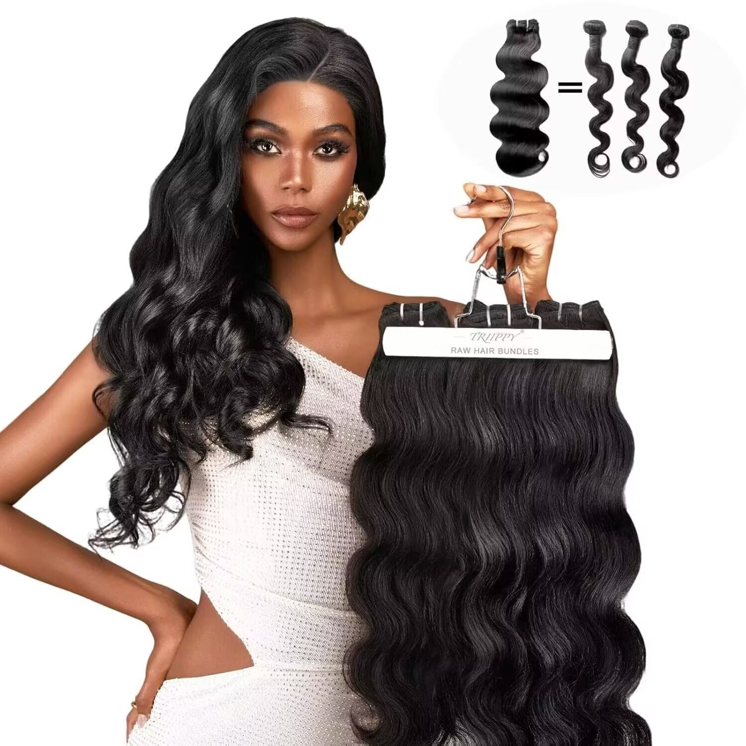 Raw hair 3bundles