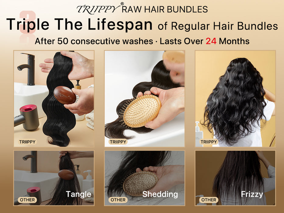 Raw hair bundles body wave