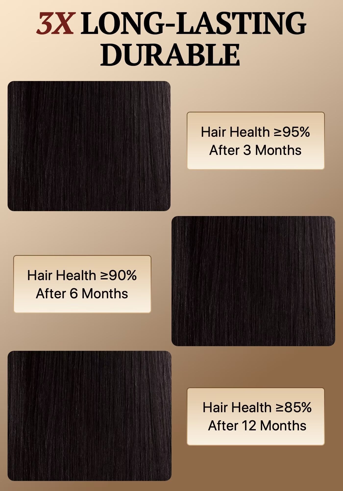 TRIIPPY Yaki Straight Human Hair Bundles,100% Raw Cambodian Hair Sew In Weave Single Bundle Triple The Lifespan Over Regular Virgin Hair Bundle,No.1 Raw Hair Brand On Amazon(Natural Color)