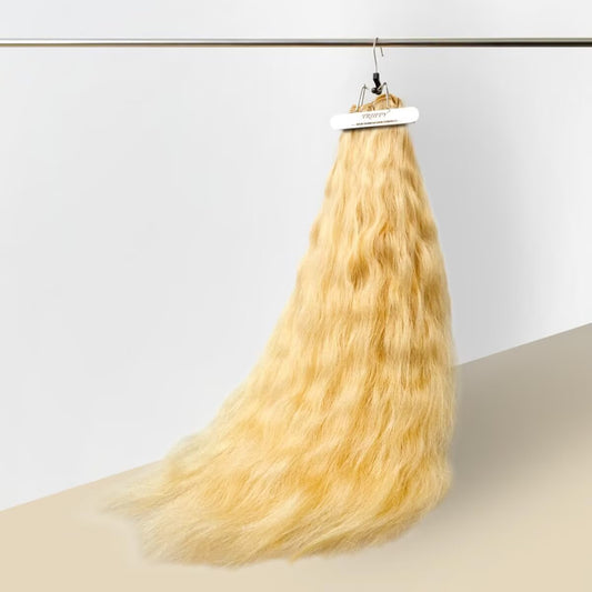 TRIIPPY Natural Honey Blonde Bundles Human Hair,100% Vietnamese Raw Human Hair Natural Body Wave,613 Sew in Weave Single Bundle,5X Lifespan Over Regular 613 Hair,No.1 Raw Hair Brand On Amazon